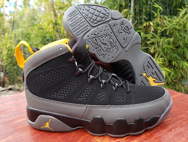 Air Jordan 9 Retro Dark Charcoal University Gold [Cheap Jordans Shoes 9 13]